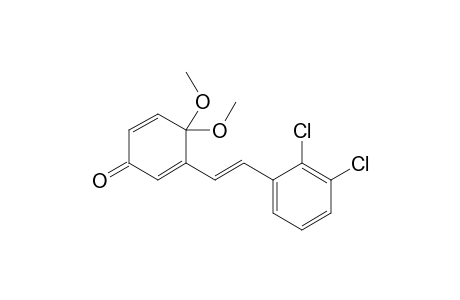 3-[(E)-2-(2,3-dichlorophenyl)ethenyl]-4,4-dimethoxy-1-cyclohexa-2,5-dienone