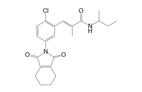 2-Propenamide, 3-[2-chloro-5-(1,3,4,5,6,7-hexahydro-1,3-dioxo-2H-isoindol-2-yl)phenyl]-2-methyl-N-(1-methylpropyl)-
