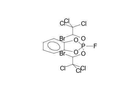 2-FLUORO-2,2-BIS(1-BROMO-2,2,2-TRICHLOROETHOXY)-4,5-BENZO-1,3,2-DIOXAPHOSPHOLANE