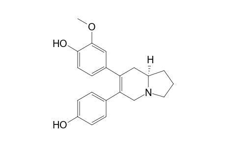 Phenol, 4-[1,2,3,5,8,8a-hexahydro-6-(4-hydroxyphenyl)-7-indolizinyl]-2-methoxy-, (R)-