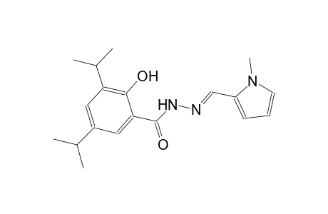 2-hydroxy-3,5-diisopropyl-N'-[(E)-(1-methyl-1H-pyrrol-2-yl)methylidene]benzohydrazide