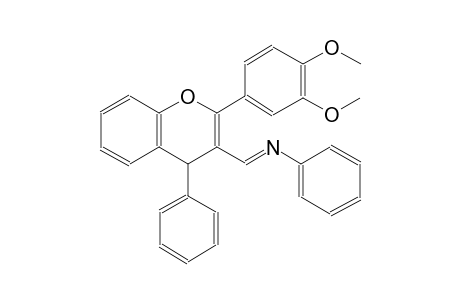 N-{(E)-[2-(3,4-dimethoxyphenyl)-4-phenyl-4H-chromen-3-yl]methylidene}aniline