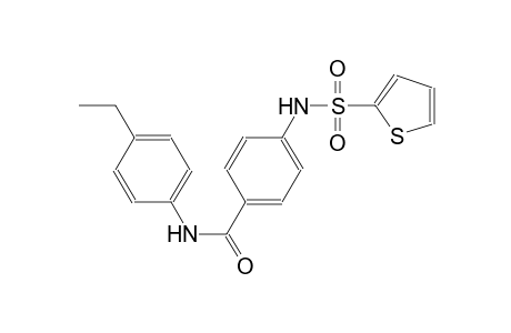 benzamide, N-(4-ethylphenyl)-4-[(2-thienylsulfonyl)amino]-