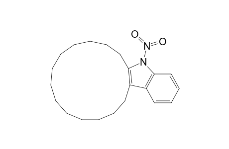 Cyclopentadec[b]indole, 5,6,7,8,9,10,11,12,13,14,15,16,17,18-tetradecahydro-3-nitro-