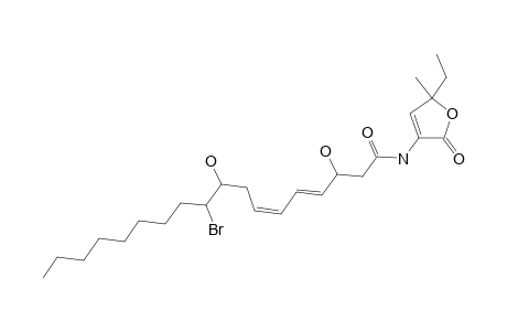 (4E,6Z)-10-bromo-N-(5-ethyl-2-keto-5-methyl-3-furyl)-3,9-dihydroxy-octadeca-4,6-dienamide