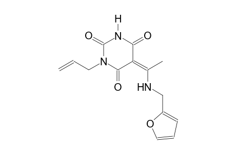 (5Z)-1-allyl-5-{1-[(2-furylmethyl)amino]ethylidene}-2,4,6(1H,3H,5H)-pyrimidinetrione