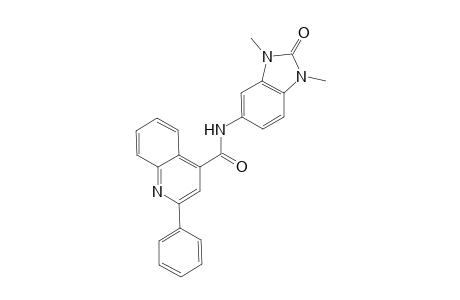 4-Quinolinecarboxamide, N-(2,3-dihydro-1,3-dimethyl-2-oxo-1H-1,3-benzimidazol-5-yl)-2-phenyl-