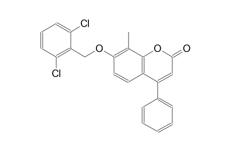 7-[(2,6-dichlorobenzyl)oxy]-8-methyl-4-phenyl-2H-chromen-2-one