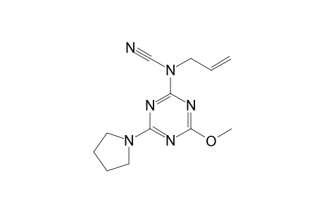(4-methoxy-6-pyrrolidin-1-yl-1,3,5-triazin-2-yl)-prop-2-enyl-cyanamide