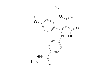 Ethyl-1-(4-(hydrazinecarbonyl)phenyl)-5-(4-methoxyphenyl)-3-oxo-2,3-dihydro-1H-pyrazol-4-carboxylate