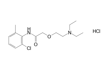 6'-chloro-2-[2-(diethylamino)ethoxy]-o-acetotoluidide, hydrochloride