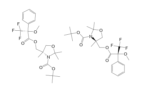 (4-S,2'-R)-N-(TERT.-BUTOXYCARBONYL)-4-((2'-METHOXY-2'-(TRIFLUOROMETHYL)-PHENYLACETYLOXY)-METHYL)-2,2,4-TRIMETHYL-3-OXAZOLIDINE