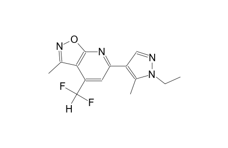 isoxazolo[5,4-b]pyridine, 4-(difluoromethyl)-6-(1-ethyl-5-methyl-1H-pyrazol-4-yl)-3-methyl-