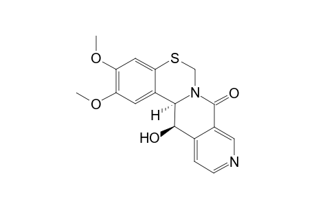 6H,8H-[2,7]Naphthyridino[2,3-c][1,3]benzothiazin-8-one, 13,13a-dihydro-13-hydroxy-2,3-dimethoxy-, cis-