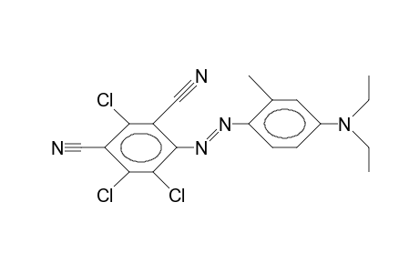 2,4-Dicyano-4'-diethylamino-2'-methyl-3,5,6-trichloro-azobenzene