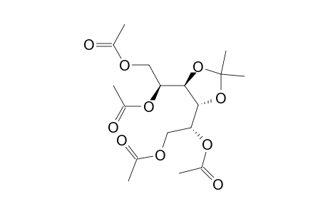 3,4-Mono-O-isopropylidene-1,2,5,6-tetra-O-acetyl-D-glucitol