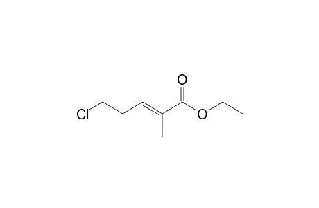 (E)-5-chloro-2-methyl-2-pentenoic acid ethyl ester