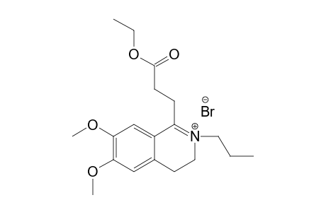 1-[2-(ETHOXYCARBONYL)-ETHYL]-6,7-DIMETHOXY-2-PROPYL-3,4-DIHYDRO-ISOQUINOLINIUM-BROMIDE