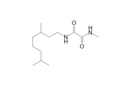 N'-(3,7-dimethyloctyl)-N-methyl-oxamide