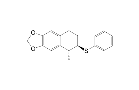 (5R,6R)-5-Methyl-6-(phenylthio)-5,6,7,8-tetrahydronaphtho[2,3-d]-1,3-dioxole