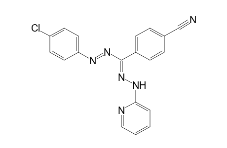 Benzonitrile, 4-[2-(4-chlorophenyl)diazenyl][2-(2-pyridinyl)hydrazinylidene]methyl]-