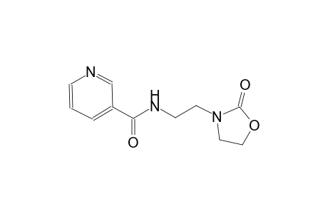 N-[2-(2-oxo-1,3-oxazolidin-3-yl)ethyl]nicotinamide