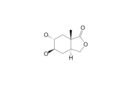 (3ARS,5RS,6RS,7ASR)-5,6-DIHYDROXY-7A-METHYL-PERHYDRO-ISOBENZOFURANONE