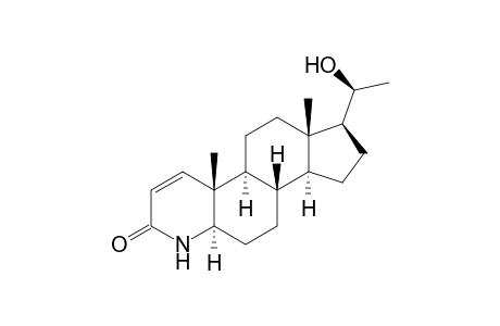 20.beta.-Hydroxy-4-aza-5-.alpha.-pregn-1-en-3-one