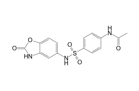 4'-[(2-oxo-5-benzoxazolinyl)sulfamoyl]acetanilide