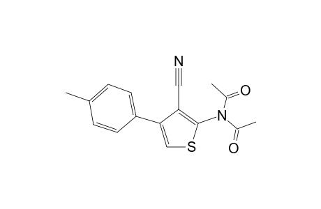 2-Amino-4-(4-methylphenyl)-3-thiophenecarbonitrile, N,N-diacetyl-