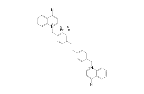 [1-[4-[2-[4-[(4-aminoquinolin-1-ium-1-yl)methyl]phenyl]ethyl]benzyl]quinolin-1-ium-4-yl]amine dibromide