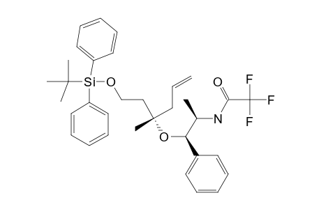 (3S,1'S,2'S)-TERT.-BUTYLDIPHENYLSILOXY-3-METHYL-3-(1'-PHENYL-2'-TRIFLUOROACETAMIDO-1'-PROPOXY-HEX-5-EN