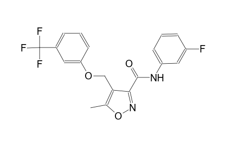 N-(3-fluorophenyl)-5-methyl-4-{[3-(trifluoromethyl)phenoxy]methyl}-3-isoxazolecarboxamide