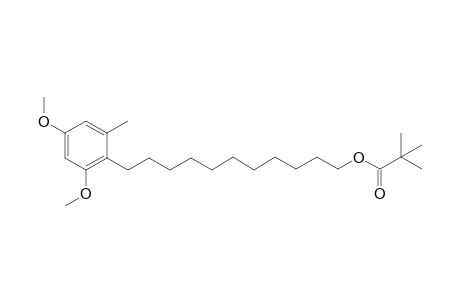 11-(2,4-dimethoxy-6-methylphenyl)undecyl pivalate