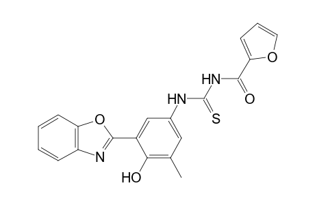 Thiourea, N-[3-(1,3-benzoxazol-2-yl)-4-hydroxy-5-methylphenyl]-N'-(2-furanylcarbonyl)-