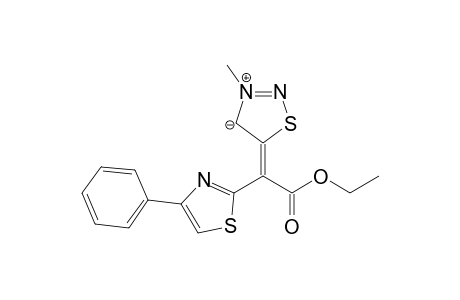 5-[(Ethoxycarbonyl)(4-phenylthiazol-2-yl)methylene]-3-methyl-4,5-dihydro-1,2,3-thiadiazol-3-ium-4-ide