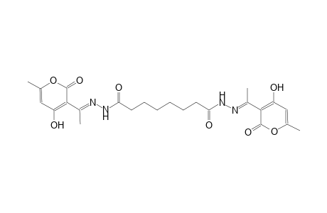 N'~1~,N'~8~-bis[(E)-1-(4-hydroxy-6-methyl-2-oxo-2H-pyran-3-yl)ethylidene]octanedihydrazide