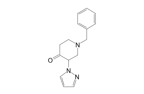 1-Benzyl-3-(1H-pyrazol-1-yl)piperidin-4-one