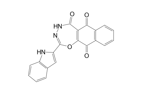 2-(1H-Indol-2-yl)naphtho[2,3-f][1,3,4]oxadiaz-epine-5,6,11-(4H)-trione