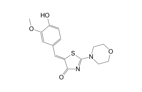 (5Z)-5-(4-hydroxy-3-methoxybenzylidene)-2-(4-morpholinyl)-1,3-thiazol-4(5H)-one