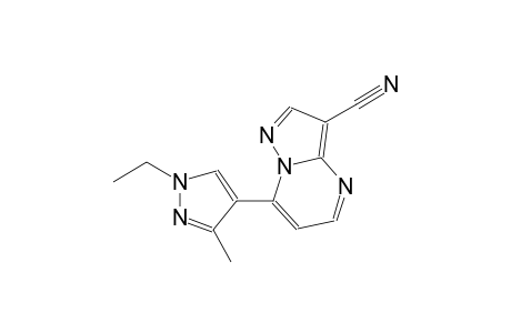 pyrazolo[1,5-a]pyrimidine-3-carbonitrile, 7-(1-ethyl-3-methyl-1H-pyrazol-4-yl)-