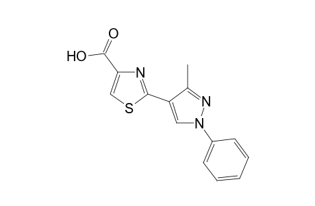 2-(3-Methyl-1-phenyl-4-pyrazolyl)-4-thiazolecarboxylic acid