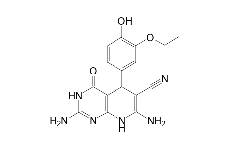 2,7-Diamino-5-(3-ethoxy-4-hydroxyphenyl)-4-oxo-3,4,5,8-tetrahydropyrido[2,3-d]pyrimidine-6-carbonitrile
