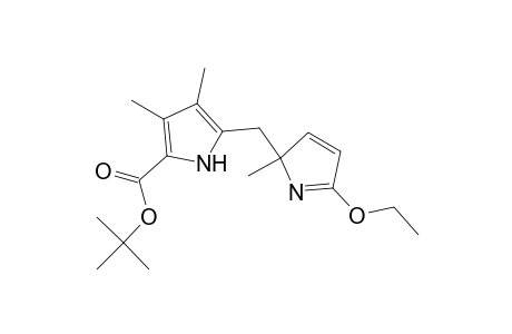 1H-Pyrrole-2-carboxylic acid, 5-[(5-ethoxy-2-methyl-2H-pyrrol-2-yl)methyl]-3,4-dimethyl-, 1,1-dimethylethyl ester, (.+-.)-