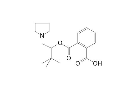 1,2-Benzenedicarboxylic acid, 1-[2,2-dimethyl-1-(1-pyrrolidinylmethyl)propyl]ester