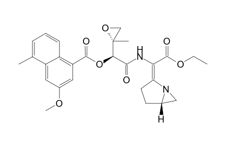 3-Methoxy-5-methyl-naphthalene-1-carboxylic acid (S)-{[(S)-1-aza-bicyclo[3.1.0]hex-(2E)-ylidene-ethoxycarbonyl-methyl]-carbamoyl}-((S)-2-methyl-oxiranyl)-methyl ester