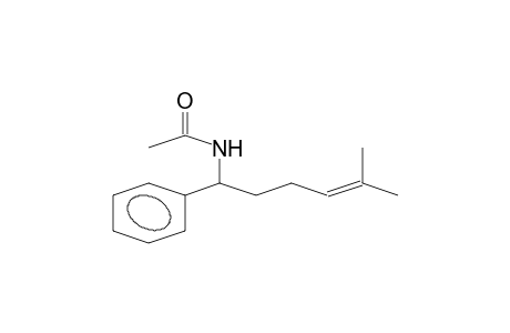 N-(5-methyl-1-phenyl-hex-4-enyl)acetamide