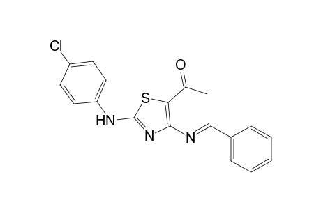 1-[2-(4-chloroanilino)-4-[(E)-(phenylmethylene)amino]-5-thiazolyl]ethanone