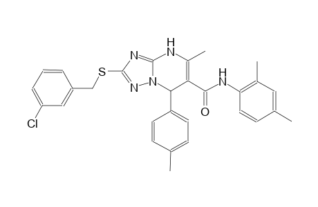 2-[(3-chlorobenzyl)sulfanyl]-N-(2,4-dimethylphenyl)-5-methyl-7-(4-methylphenyl)-4,7-dihydro[1,2,4]triazolo[1,5-a]pyrimidine-6-carboxamide