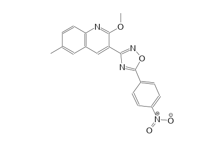 2-methoxy-6-methyl-3-[5-(4-nitrophenyl)-1,2,4-oxadiazol-3-yl]quinoline